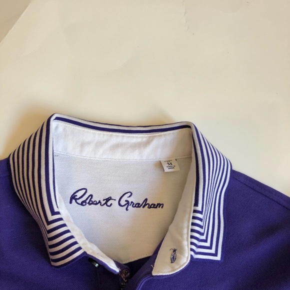Robert Graham purple polo - Picture 2 of 7